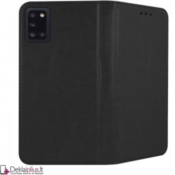 Grynos odos Telone dėklas - juodas (Samsung A31)
